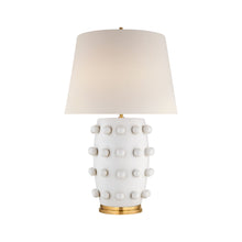 Load image into Gallery viewer, Linden Table Lamp in White (Small).
