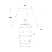 Load image into Gallery viewer, Linden Table Lamp - line drawing.

