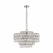 Load image into Gallery viewer, Liscia Chandelier in Polished Nickel (Medium).
