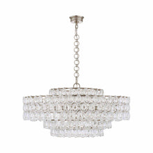 Load image into Gallery viewer, Liscia Chandelier in Burnished Silver Leaf (Large).
