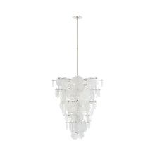 Load image into Gallery viewer, Loire Cascading Chandelier in Polished Nickel.
