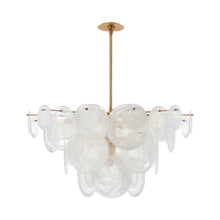 Load image into Gallery viewer, Loire Chandelier in Gild/White (Large).
