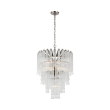 Load image into Gallery viewer, Lorelei LED Chandelier in Polished Nickel (Small).
