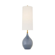 Load image into Gallery viewer, Loren Table Lamp in Polar Blue Crackle.
