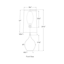 Load image into Gallery viewer, Loren Table Lamp - line drawing.
