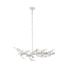 Load image into Gallery viewer, Mandeville Linear Chandelier in Plaster White.
