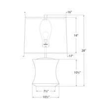 Load image into Gallery viewer, Marella LED Table Lamp - line drawing.
