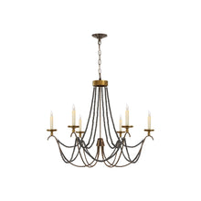 Load image into Gallery viewer, Marigot Chandelier in Hand Painted Rust Finish (Medium).
