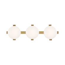 Load image into Gallery viewer, Marisol LED Vanity Wall Light in Soft Brass.
