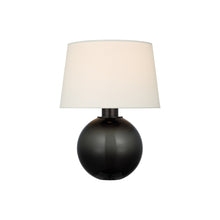 Load image into Gallery viewer, Masie LED Table Lamp in Smoked Glass (Small).
