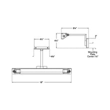 Load image into Gallery viewer, McClain Picture Light - line drawing.
