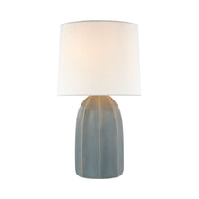 Load image into Gallery viewer, Melanie LED Table Lamp in Sky Gray(Large).
