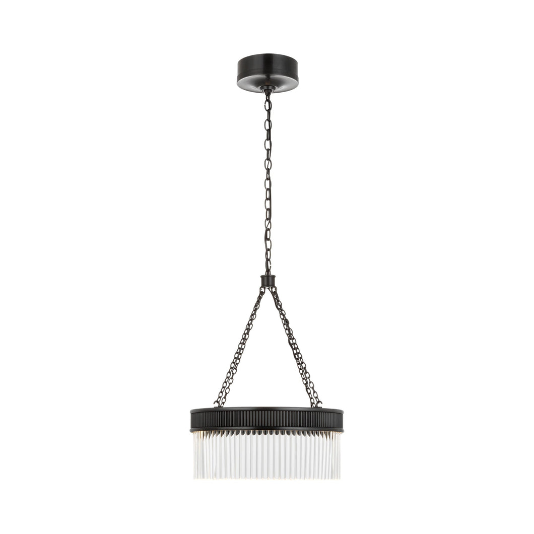 Menil LED Chandelier in Bronze (20.5-Inch).