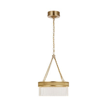 Load image into Gallery viewer, Menil LED Chandelier in Soft Brass (20.5-Inch).
