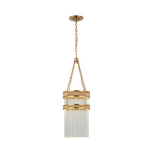Load image into Gallery viewer, Menil LED Chandelier in Soft Brass (29.5-Inch).
