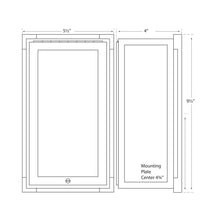 Load image into Gallery viewer, Mercer Bath Wall Light - line drawing.
