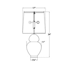 Load image into Gallery viewer, Michelena Table Lamp - line drawing.

