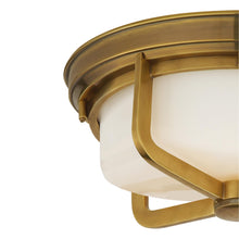 Load image into Gallery viewer, Milton Outdoor Flush Mount Ceiling Light in Detail.
