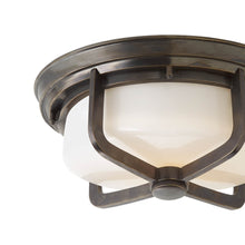 Load image into Gallery viewer, Milton Outdoor Flush Mount Ceiling Light in Detail.
