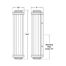 Load image into Gallery viewer, Milton Road Bath Light - line drawing.
