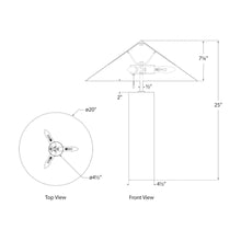 Load image into Gallery viewer, Minimalist Table Lamp - line drawing.
