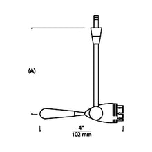 Load image into Gallery viewer, Aero Head MonoPoint - line drawing.
