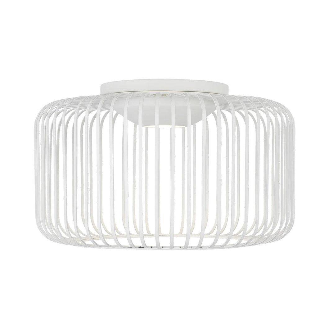 Kai LED Flush Mount Ceiling Light in Matte White.