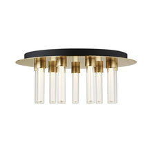 Load image into Gallery viewer, Kola LED Semi Flush Mount Ceiling Light in Natural Brass (9-Light).
