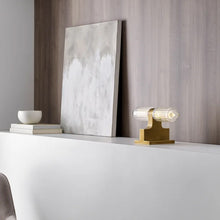 Load image into Gallery viewer, Langston LED Table Lamp in living room.
