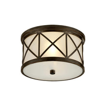 Load image into Gallery viewer, Montpelier Flush Mount Ceiling Light in Bronze (Small).
