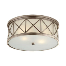 Load image into Gallery viewer, Montpelier Flush Mount Ceiling Light in Antique Nickel (Large).

