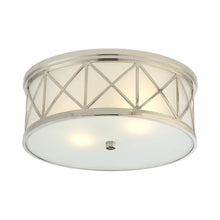 Load image into Gallery viewer, Montpelier Flush Mount Ceiling Light in Polished Nickel (Large).
