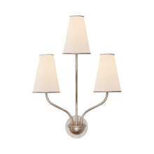 Load image into Gallery viewer, Montreuil Wall Light in Burnished Silver Leaf.
