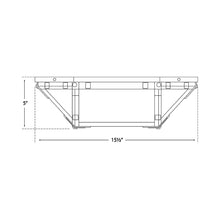 Load image into Gallery viewer, Morris Flush Mount Ceiling Light - line drawing.
