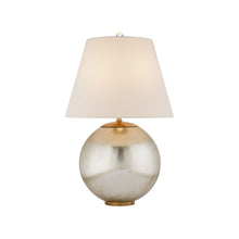 Load image into Gallery viewer, Morton Table Lamp in Burnished Silver Leaf (Small).
