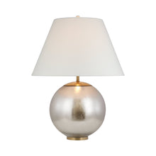 Load image into Gallery viewer, Morton Table Lamp in Burnished Silver Leaf (Large).

