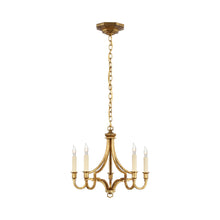 Load image into Gallery viewer, Mykonos Chandelier in Gilded Iron (Small).
