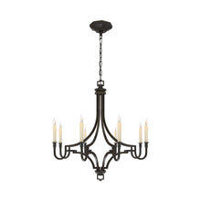 Load image into Gallery viewer, Mykonos Chandelier in Aged Iron (Medium).
