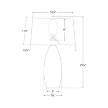 Load image into Gallery viewer, Myla Table Lamp - line drawing.
