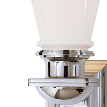 Load image into Gallery viewer, New York Subway Bath Wall Light in Detail.
