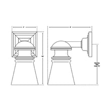 Load image into Gallery viewer, New York Subway Bath Wall Light - line drawing.
