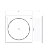 Load image into Gallery viewer, Newhouse Flush Mount Ceiling Light- line drawing.
