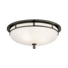 Load image into Gallery viewer, Openwork Flush Mount Ceiling Light in Bronze (Large).
