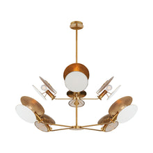 Load image into Gallery viewer, Osiris Chandelier in Hand-Rubbed Antique Brass (Large).
