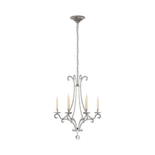 Load image into Gallery viewer, Oslo Chandelier in Burnished Silver Leaf (Small).

