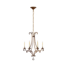 Load image into Gallery viewer, Oslo Chandelier in Gilded Iron (Small).
