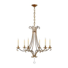 Load image into Gallery viewer, Oslo Chandelier in Gilded Iron (Medium).
