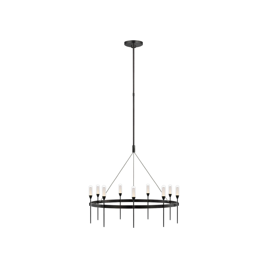 Overture LED Chandelier in Bronze (Medium).