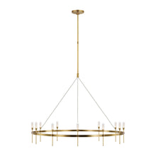 Load image into Gallery viewer, Overture LED Chandelier in Natural Brass (Grande).
