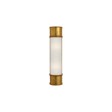 Load image into Gallery viewer, Oxford Bath Wall Light in Antique-Burnished Brass (Medium).
